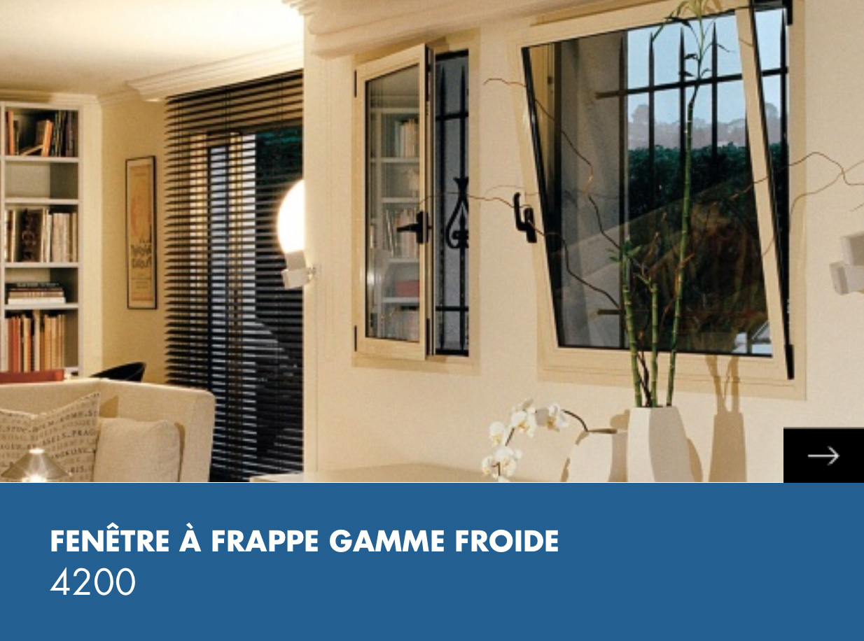 fenetre frappe gamme froide 4200